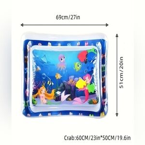 Water Mat ,Water Play Mat for Babies Cute Baby Toys Inflatable Tummy Time